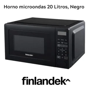 horno microondas 2.0 lt negro finlandek h20n