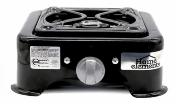 estufa de mesa 1 puesto home elements glp200 gas propano negro