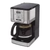 cafetera de acero inoxidable programable de 12 tazas oster®